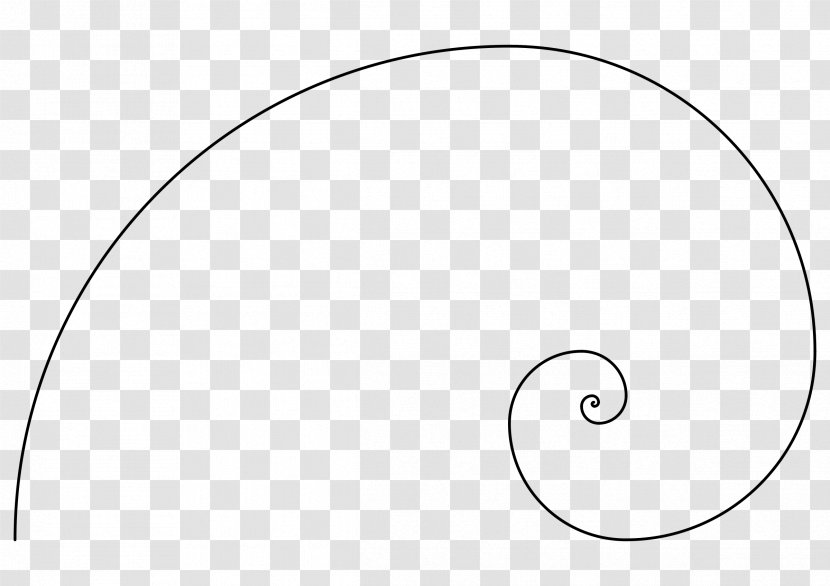 Golden Spiral Ratio Fibonacci Number - Mathematics Transparent PNG