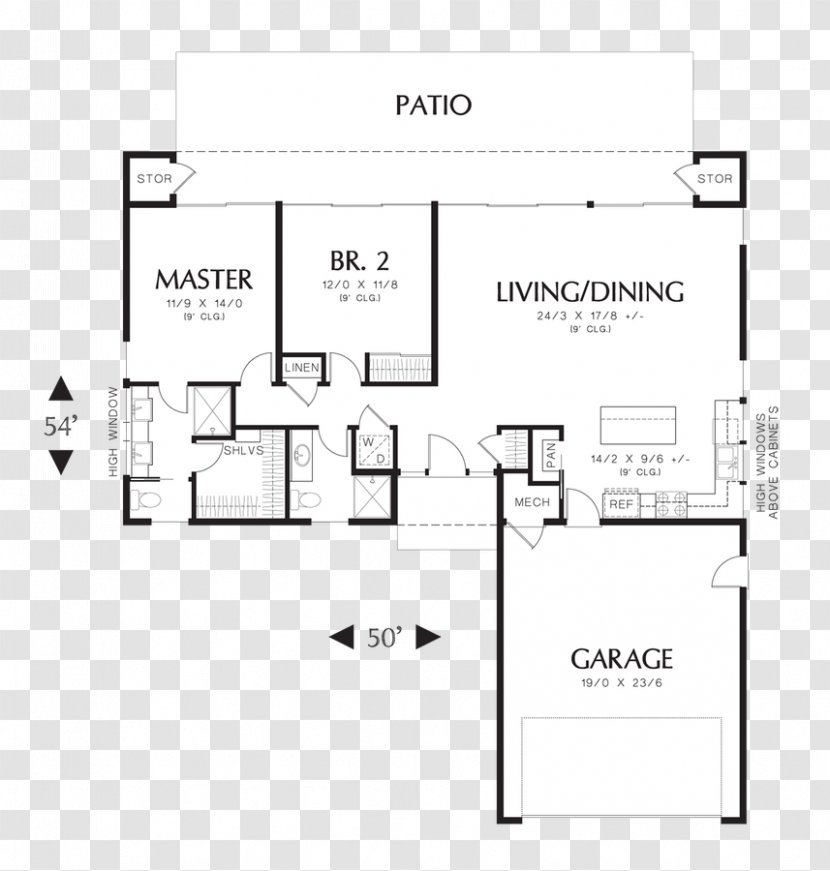 House Plan Floor Storey - Schematic Transparent PNG