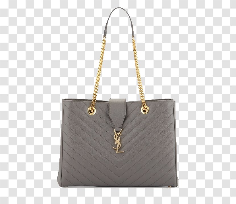 Tote Bag Handbag Leather Louis Vuitton - SaintLaurent Chain Transparent PNG