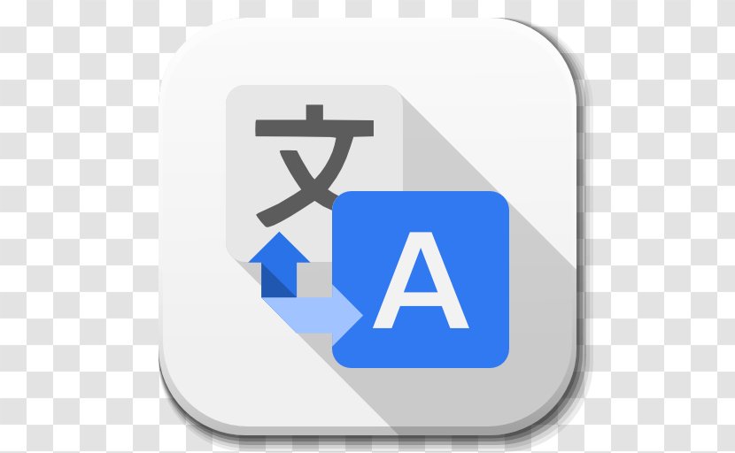 Blue Text Brand Sign - Google Translate - Apps Transparent PNG
