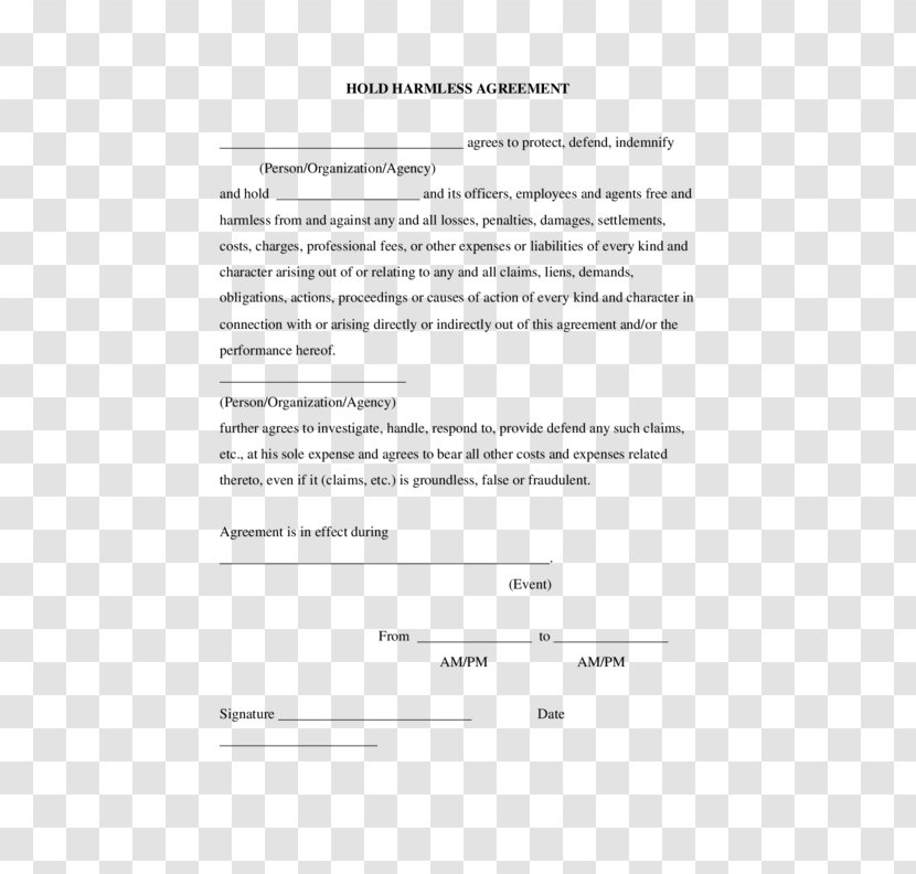 Document Contract Form Rental Agreement Template - Legal Hold - Clause Transparent PNG