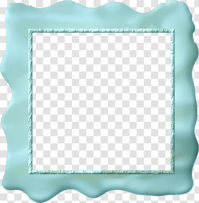 Picture Frames 0 Paper Turquoise Rectangle - Frame Splash Transparent PNG