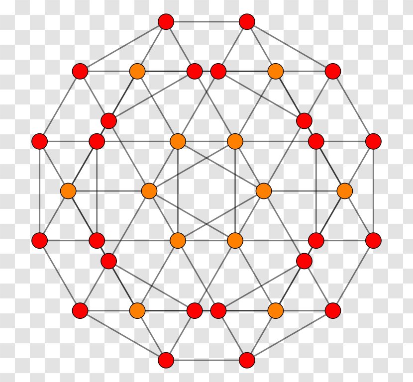24-cell Cantellated Tesseract Geometry - Line Transparent PNG