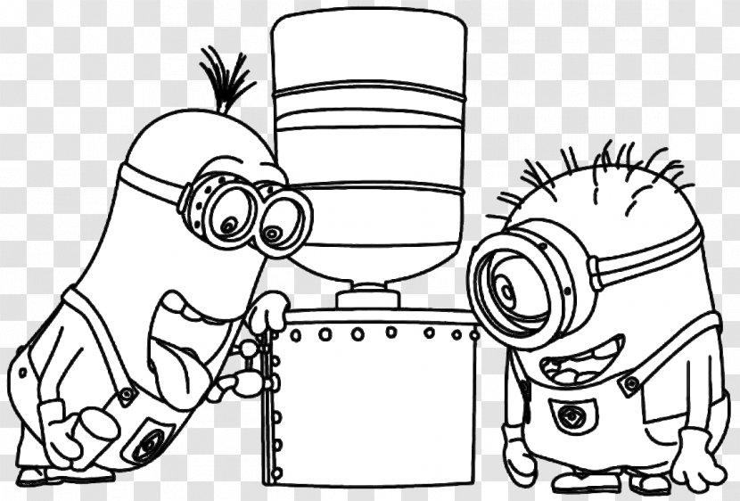 Coloring Book Drawing Painting Jimmy Five Minions - Flower Transparent PNG