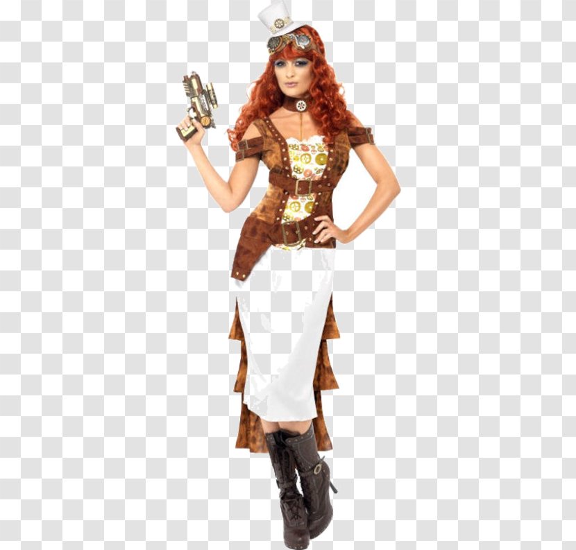 American Frontier Costume Party Steampunk Woman - Smiffys Transparent PNG