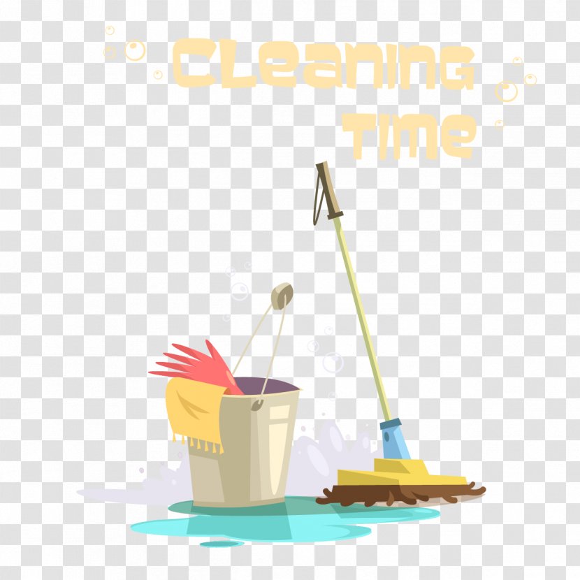Cleaning Cleanliness Mop - Household Supply - Family Sweeping Health Illustrator Vector Material Transparent PNG