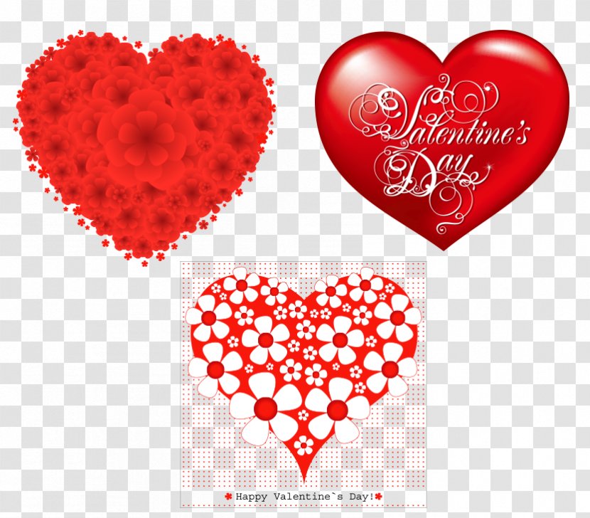 Heart Valentines Day - Romantic Hearts Transparent PNG