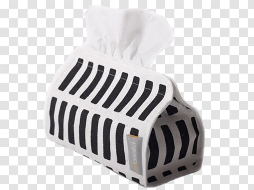 Paper - White - Black Stripe Pattern Tissue Box Transparent PNG