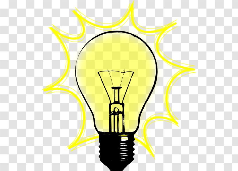 Incandescent Light Bulb Lamp Electric Clip Art Transparent PNG
