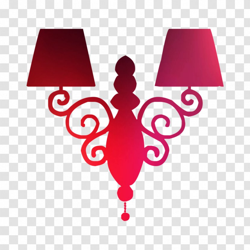 Light Fixture Chandelier Lamp Shades Sconce - Material Property - Silhouette Transparent PNG