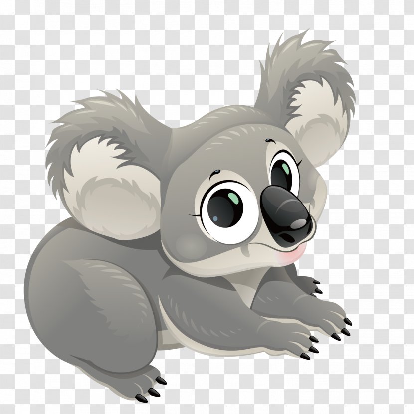 Koala Wombat Marsupial Clip Art - Flower - Vector Tree Bag Bear Transparent PNG