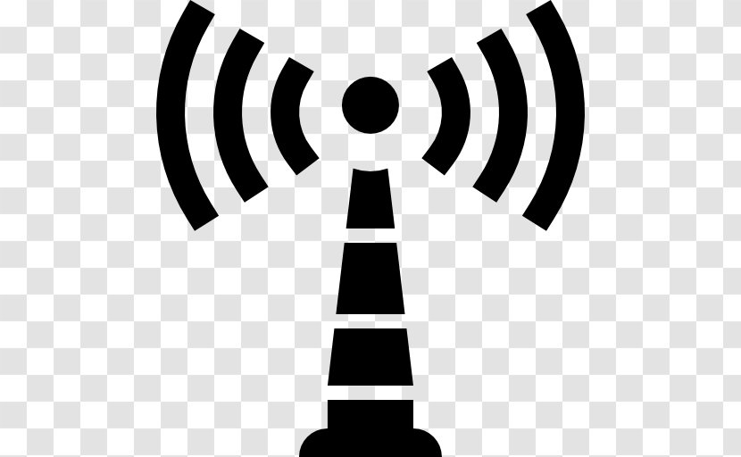 Signal Telecommunications Tower - Monochrome - Symbol Transparent PNG