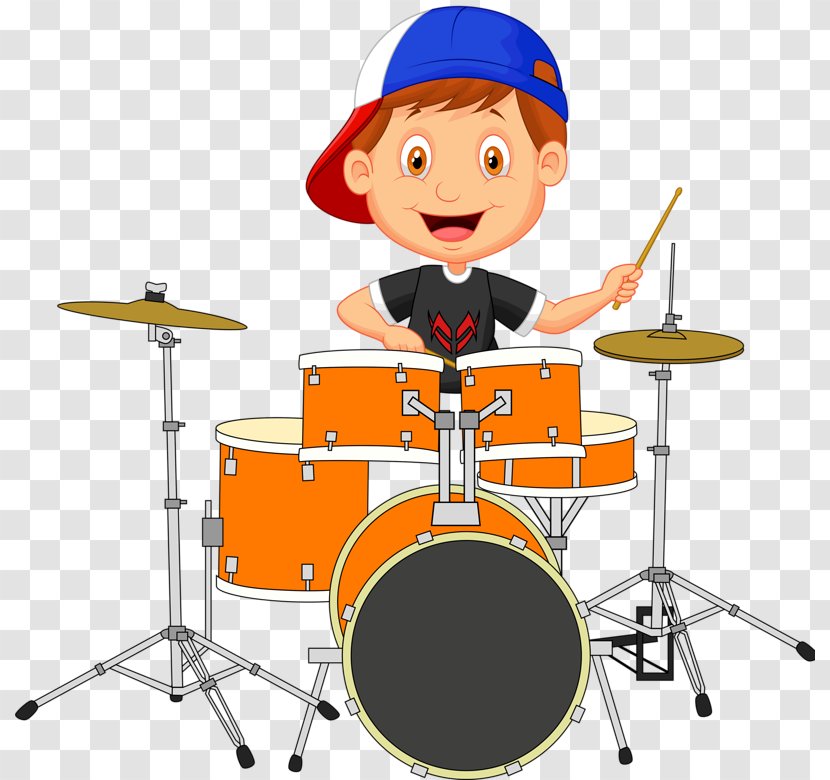 Drums Drummer Cartoon - Frame - Happy Transparent PNG