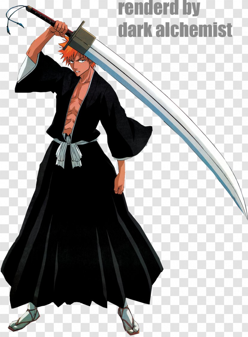 Ichigo Kurosaki Bleach Byakuya Kuchiki Sōsuke Aizen Shinigami - Silhouette Transparent PNG