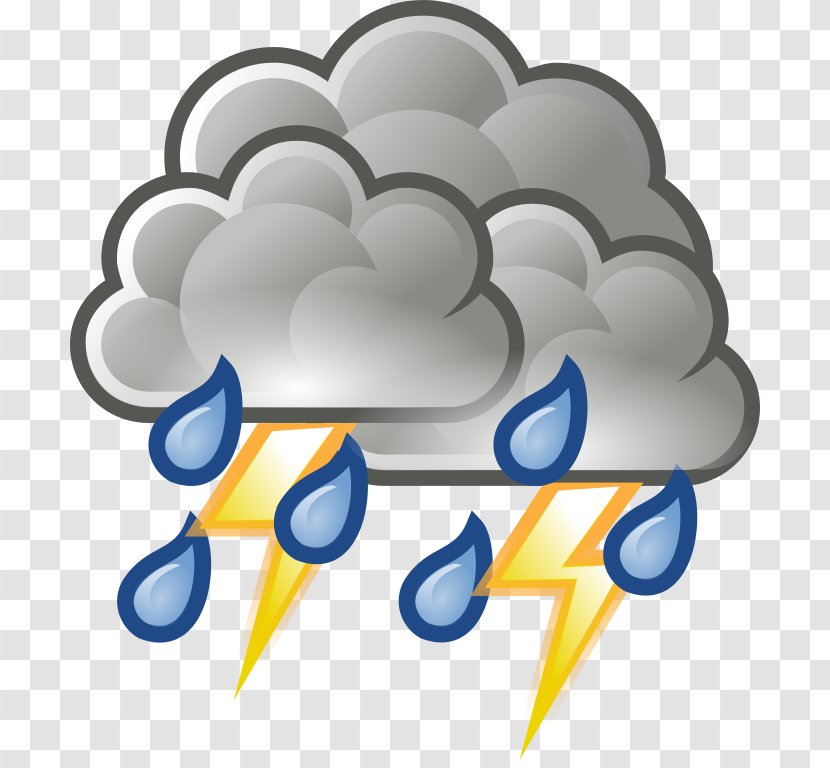 Thunderstorm Weather Rain Clip Art - Cliparts Transparent PNG