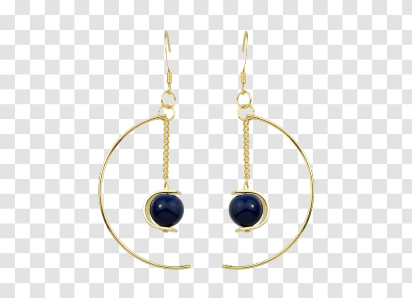 Earring Onyx Body Jewellery Bead - Earrings - Chain Circle Transparent PNG