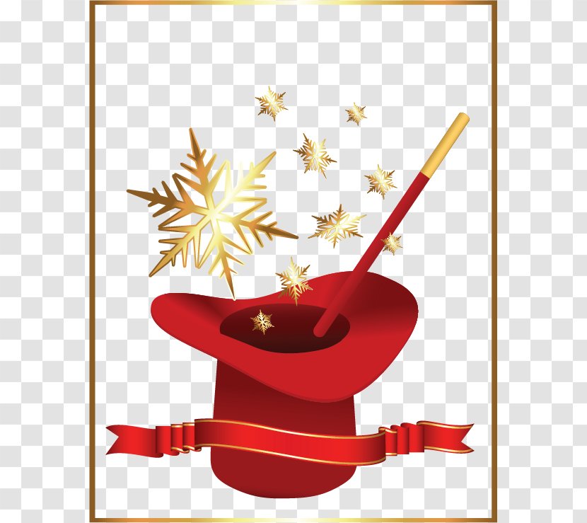 Magic Clip Art - Christmas - Vector Red Hat Transparent PNG