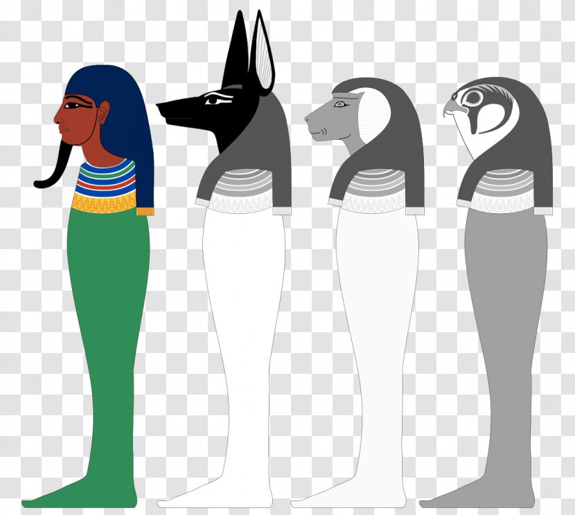 Ancient Egyptian Deities Four Sons Of Horus Canopic Jar Transparent PNG