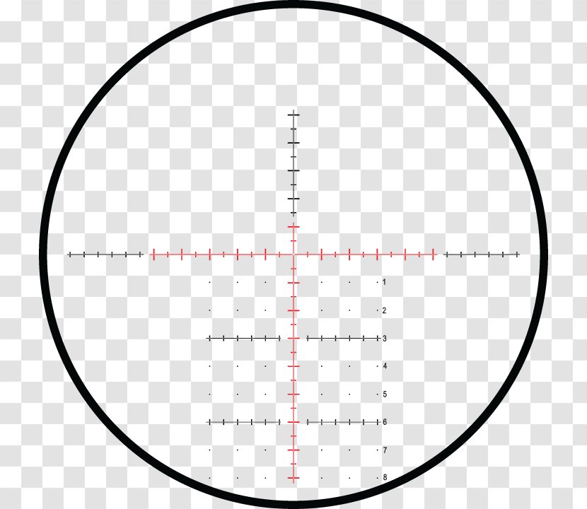 Telescopic Sight Optics Reticle Milliradian - Heart - Target Transparent PNG