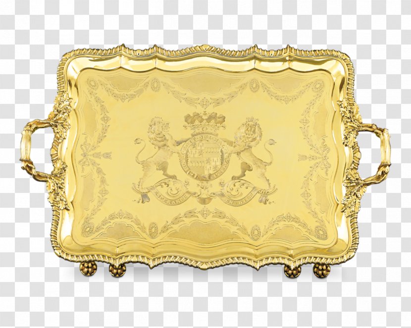 Brass Tray Regency Era Silver-gilt - Platter Transparent PNG