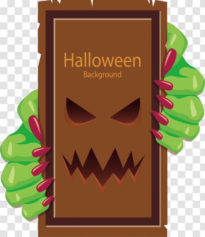 Halloween Ghost Clip Art - Text - Green Transparent PNG