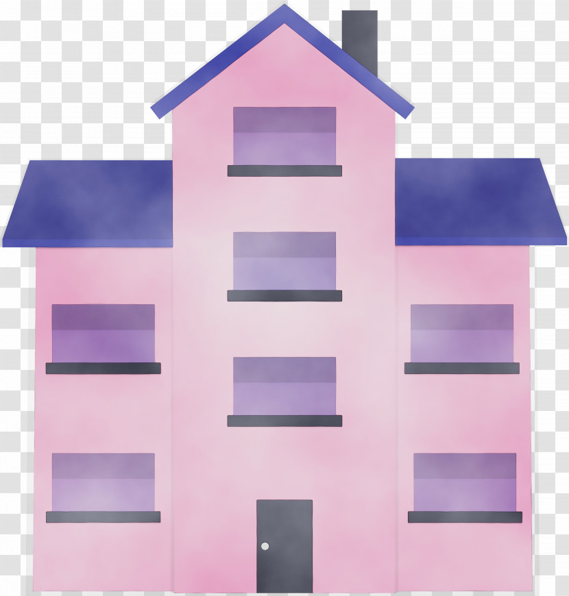Violet Pink Architecture Facade Material Property Transparent PNG