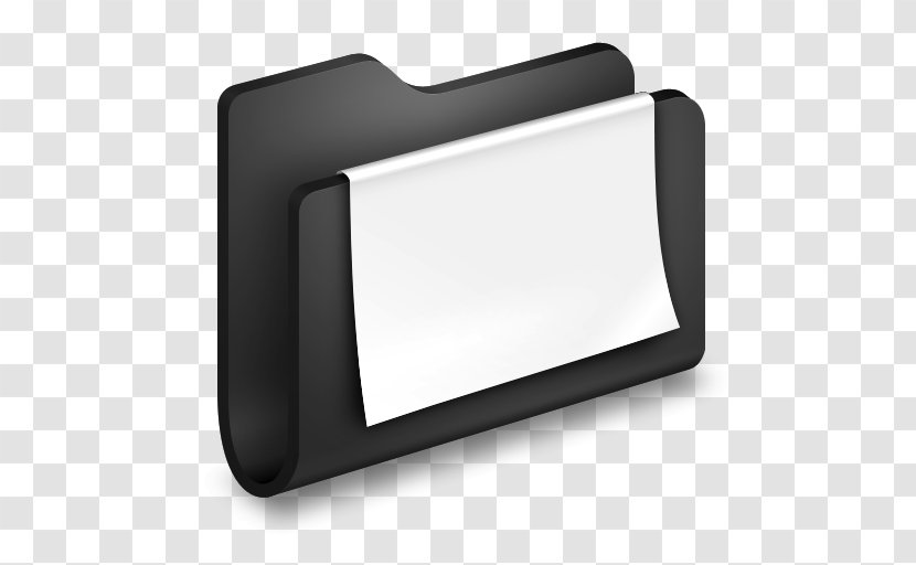 Angle Multimedia Hardware - Rectangle - Documents Black Folder Transparent PNG