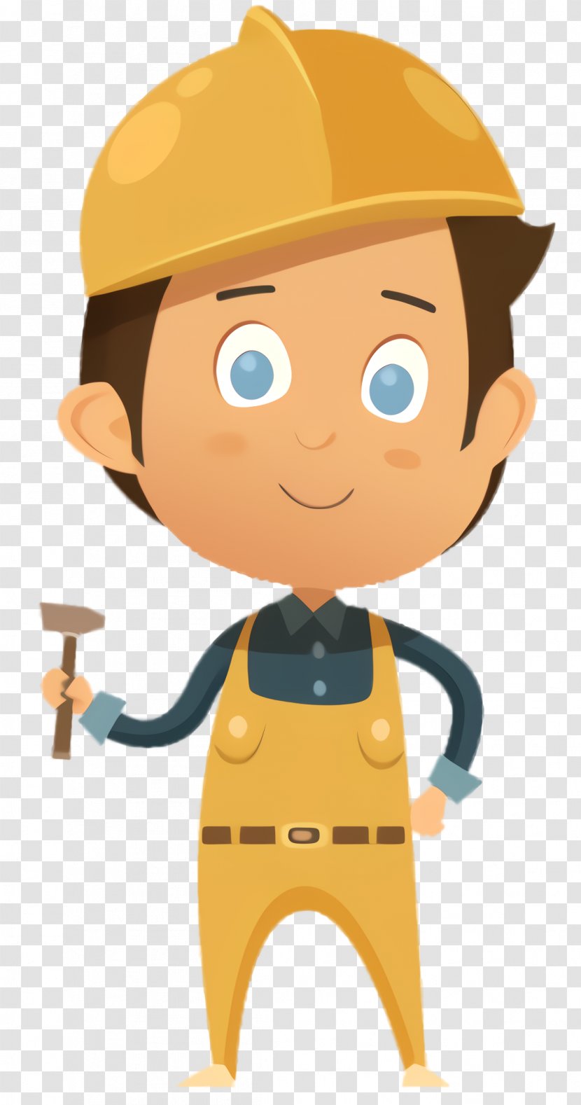 Boy Cartoon - Toy Construction Worker Transparent PNG