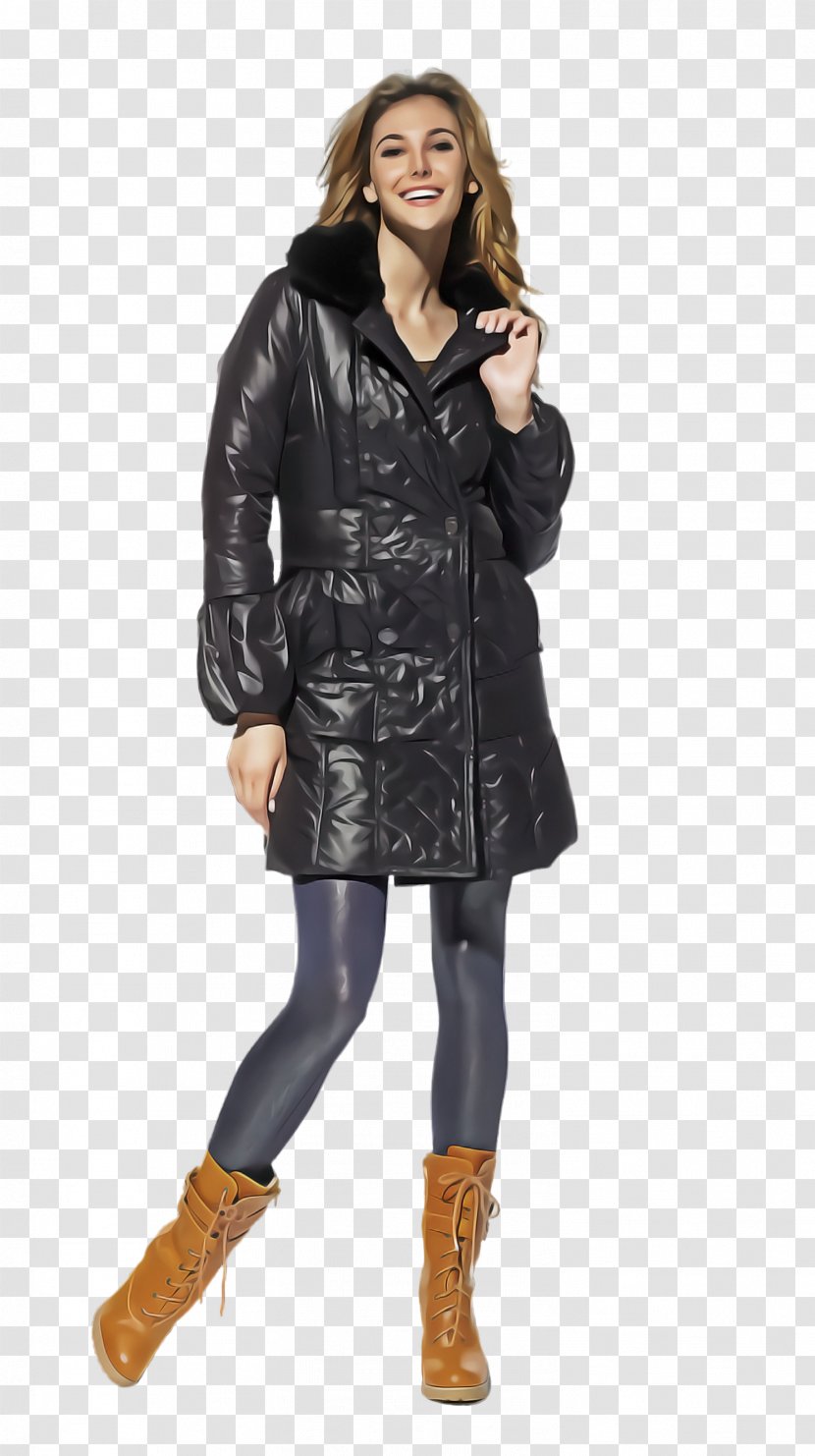 Clothing Jacket Outerwear Hood Coat - Fur - Footwear Leather Transparent PNG