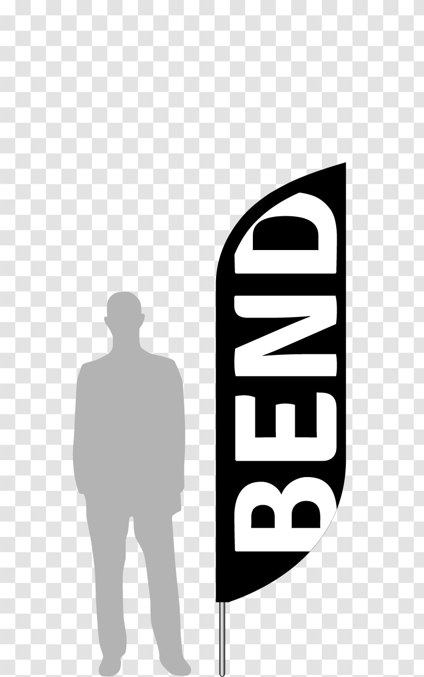 Logo Brand Line - White - Bent Transparent PNG