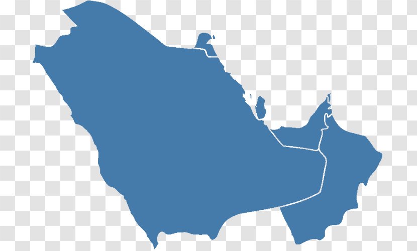 Arab States Of The Persian Gulf United Emirates Oman Cooperation Council - Map Transparent PNG