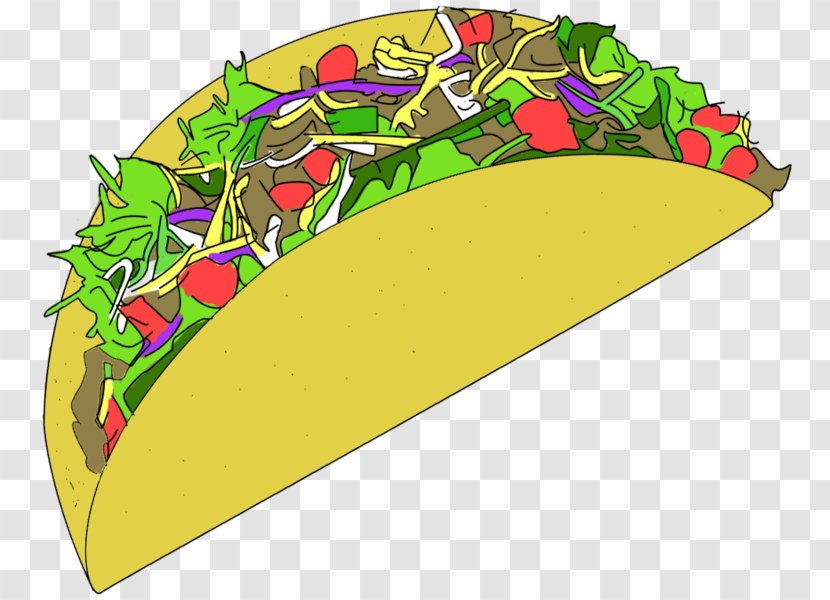 Taco Mexican Cuisine Clip Art - Cartoon - TACOS Transparent PNG