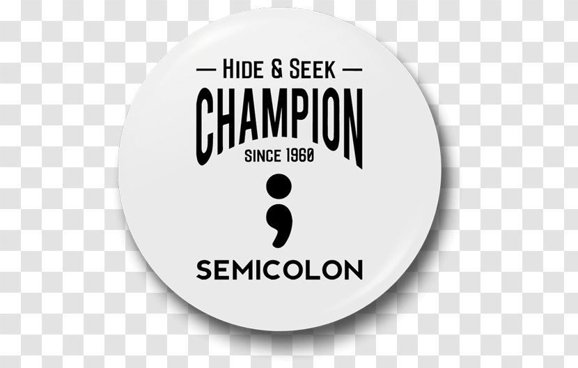 Semicolon T-shirt Programmer Computer Programming Font - Hide And Seek Transparent PNG