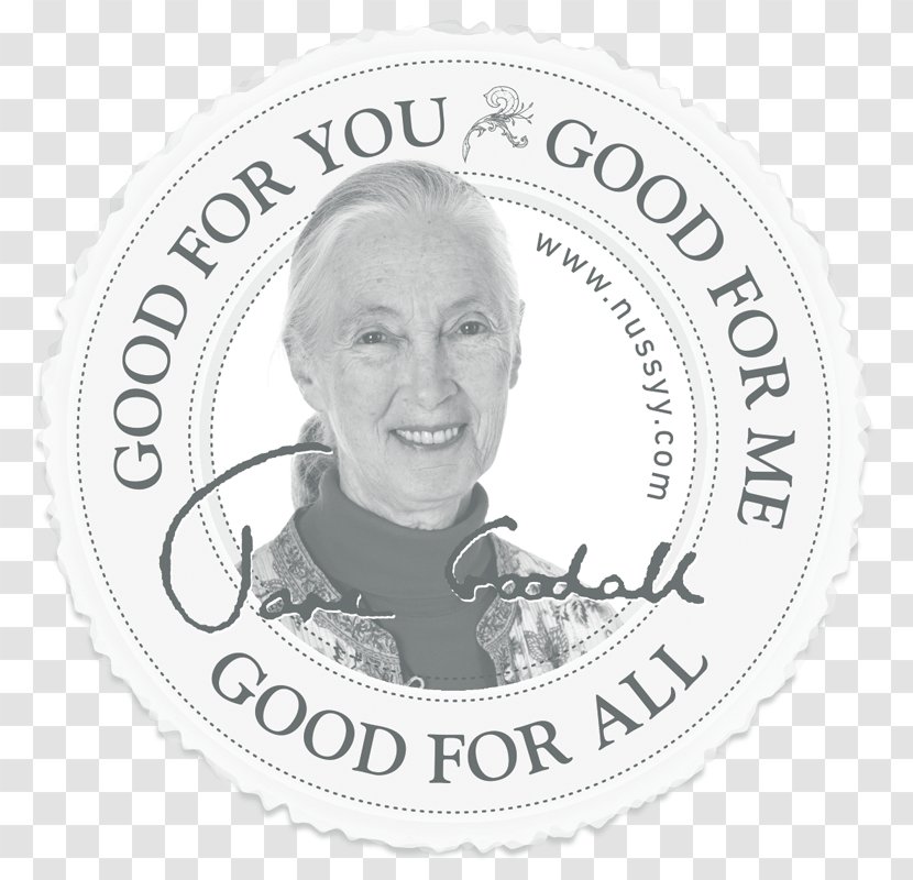 Jane Goodall Logo White Font - Videos Transparent PNG