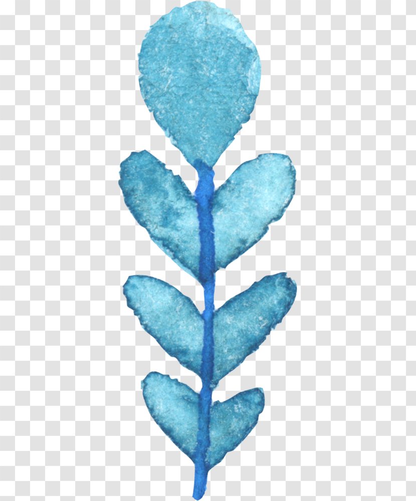 Blue Paint Pattern - Aqua - Floral Design Material Transparent PNG