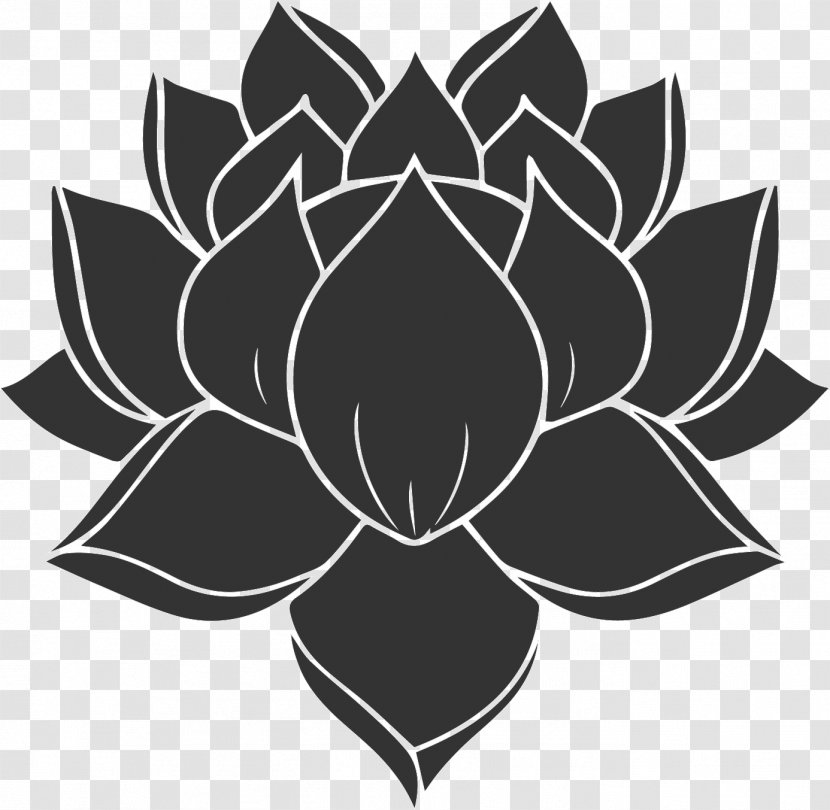 Silhouette Nelumbo Nucifera - Drawing - Lotus Flower Transparent PNG