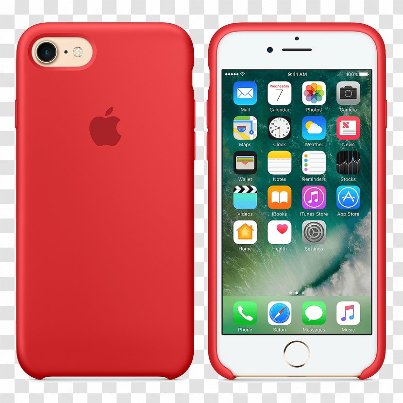 IPhone 8 Plus Mobile Phone Accessories Apple Samsung Galaxy Tab S2 9.7 Telephone - Iphone - 7 Red Transparent PNG