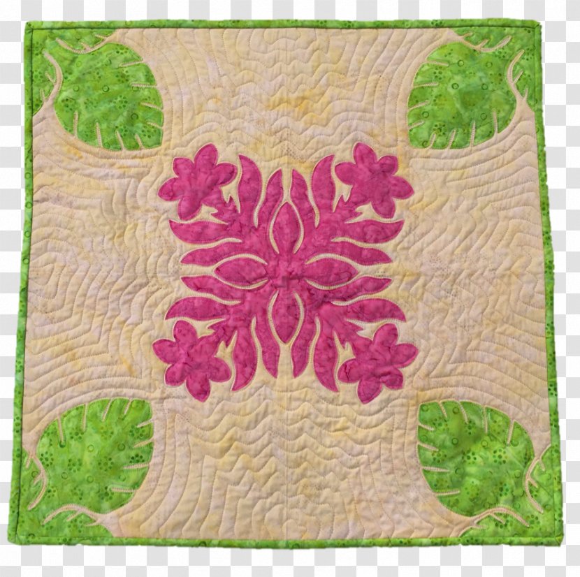 Hawaiian Quilt Needlework Pillow Pattern - Hawaii - Laser Cut Transparent PNG