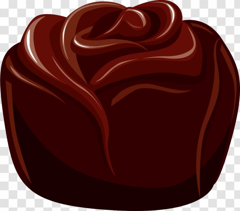 Chocolate Bonbon Praline - Hand Painted Brown Transparent PNG