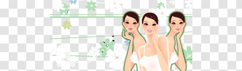 Cartoon Skin Illustration - Watercolor - Hand-painted Pattern Fashionable Women Transparent PNG
