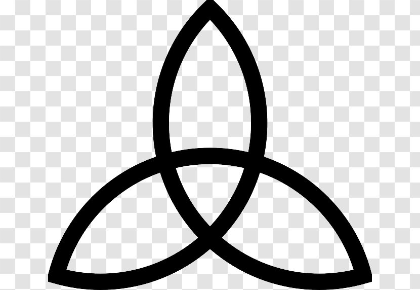 Celtic Knot Symbol Triquetra Celts Triskelion - Black And White - Unity Is Strength. Transparent PNG