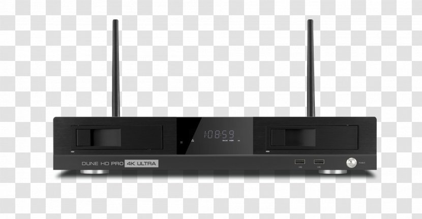 High Efficiency Video Coding 4K Resolution Ultra-high-definition Television DUNE HD SOLO Multimedia Centre - Router - Dune Transparent PNG