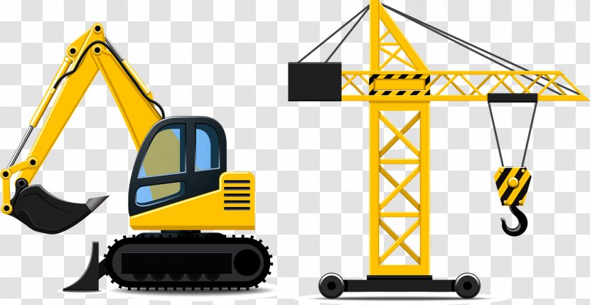 Car Architectural Engineering Heavy Equipment Vehicle - Cartoon Construction Truck Transparent PNG