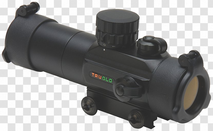 Red Dot Sight Reflector Telescopic TruGlo 30mm Dual - Silhouette - Handgun Scopes Transparent PNG