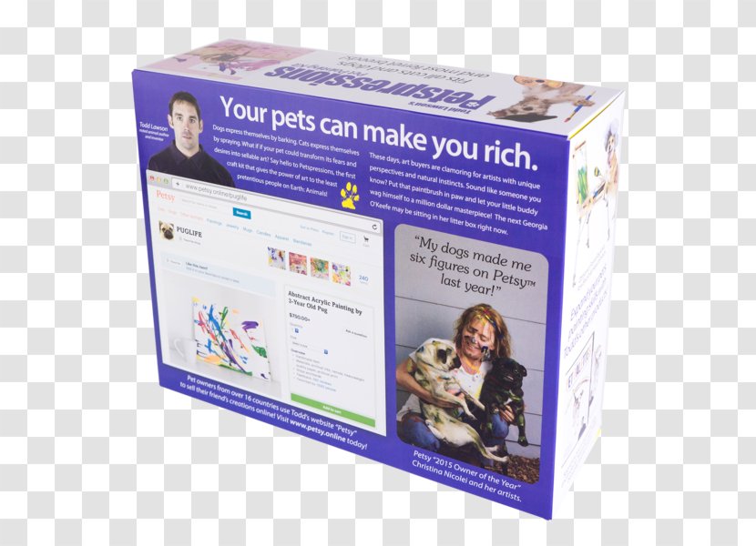 Box Practical Joke Gift Dog Pet - Watercolor Superhero Transparent PNG