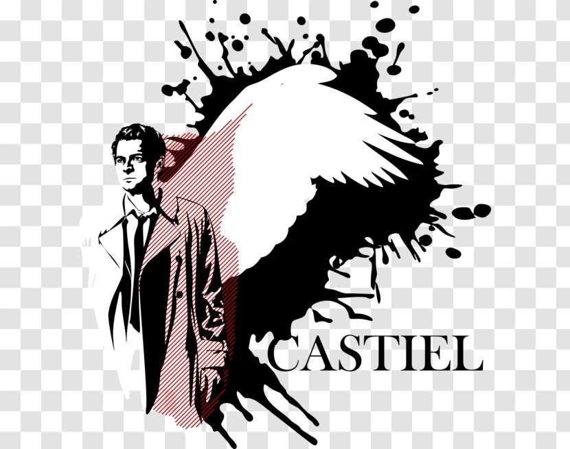 Castiel Image Illustration Desktop Wallpaper Clip Art - Silhouette - Wings Transparent PNG