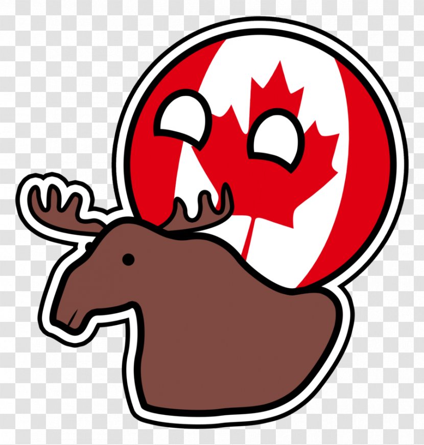 T-shirt Polandball Canada Art Moose - Printing - MOOSE Transparent PNG