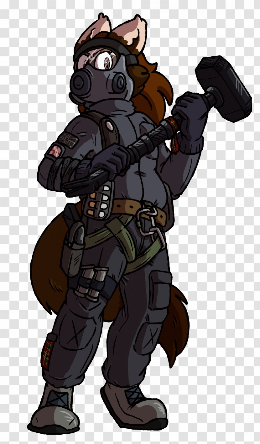 Weapon Armour Cartoon Mercenary Character - Fictional - Ferret Transparent PNG