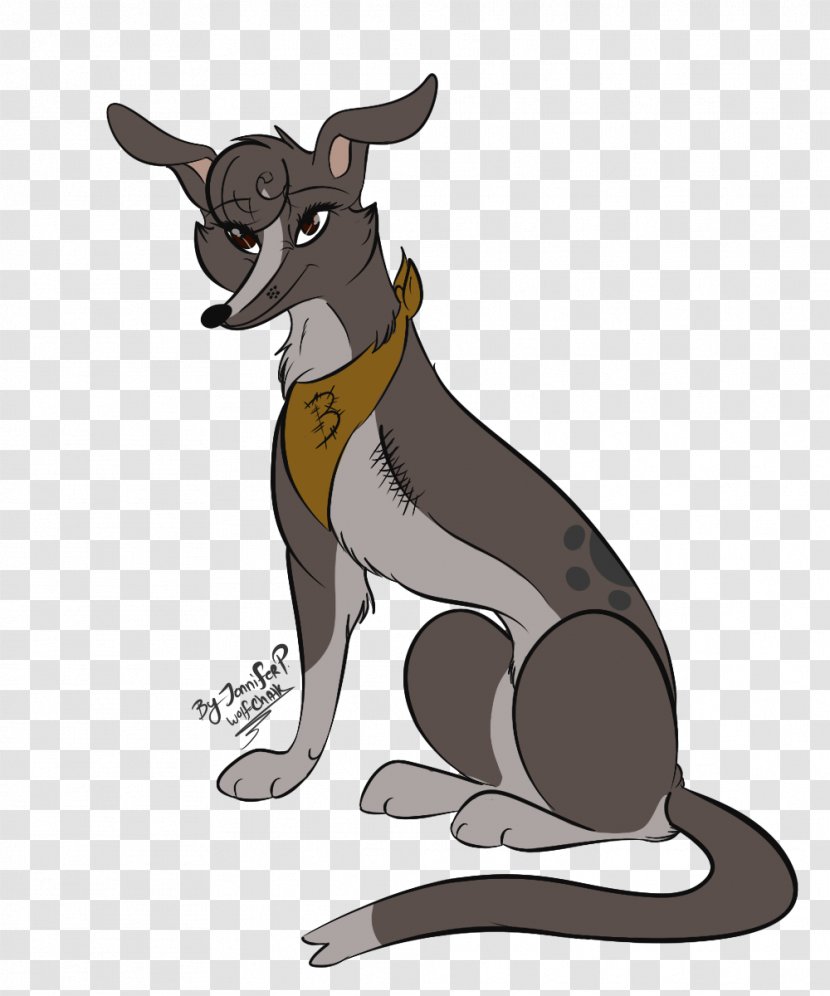 Dog Breed Italian Greyhound Kangaroo Tail - Chalk Drawings Transparent PNG