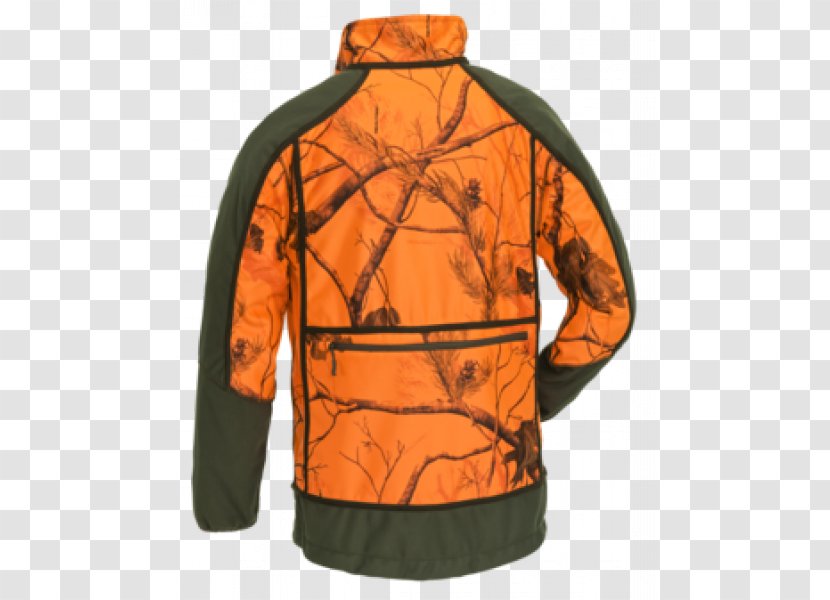 Jacket Hoodie Camouflage Hunting Coat - Orange Transparent PNG